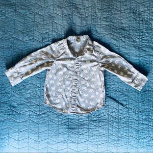 Toddler Boys Polar Bear Collared Shirt 18-24 Month